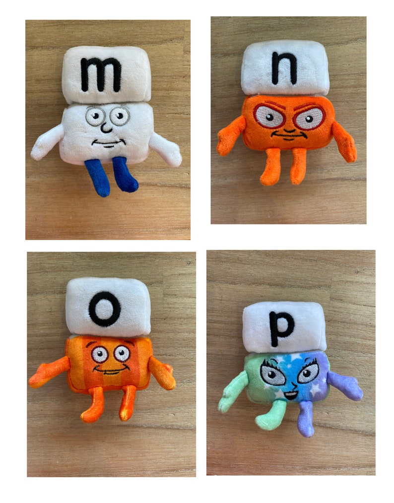 Peluches Alphablocks juego completo de 26 letras imagen 4