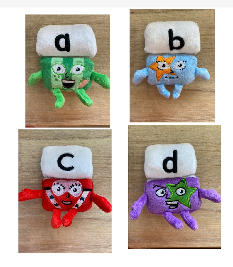 Peluches Alphablocks juego completo de 26 letras imagen 2