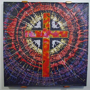 Large Cross Ceramic Tile No. 39 ,