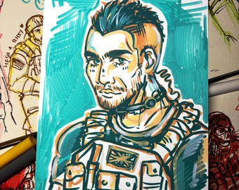 FPS Militär Charaktere INSPIRED Druck!  Seidenmatte Mini-Kunstdrucke