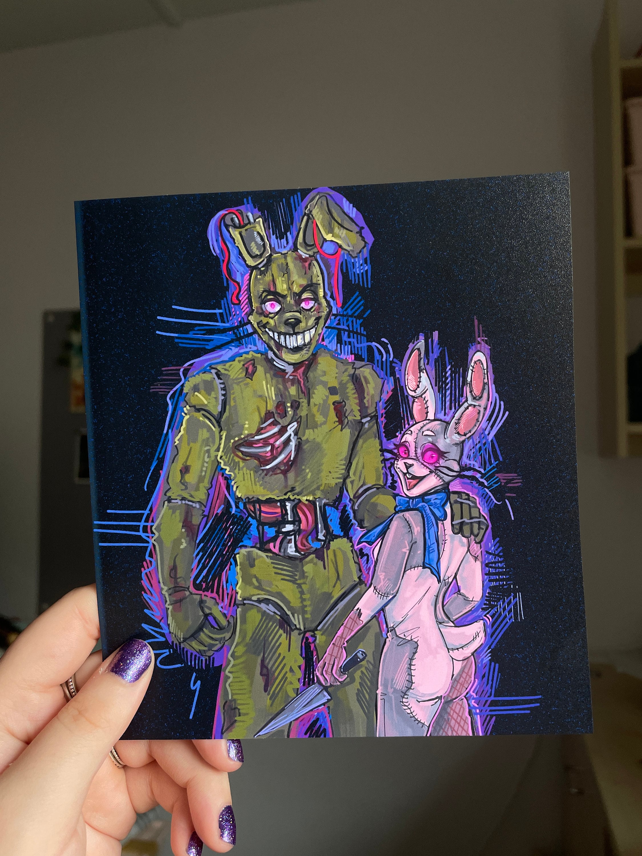 Glitchtrap Plush Sticker for Sale by chronodia