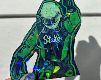 ¡Pegatinas INSPIRADAS de Nico Hulkenberg! Pegatinas holográficas de deportes de motor de Fórmula 1, estaca Sauber, F1, carreras, ¡regalo!