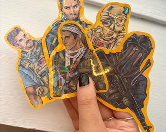 FPS characters INSPIRED stickers! Holographic finish stickers,  fanart!