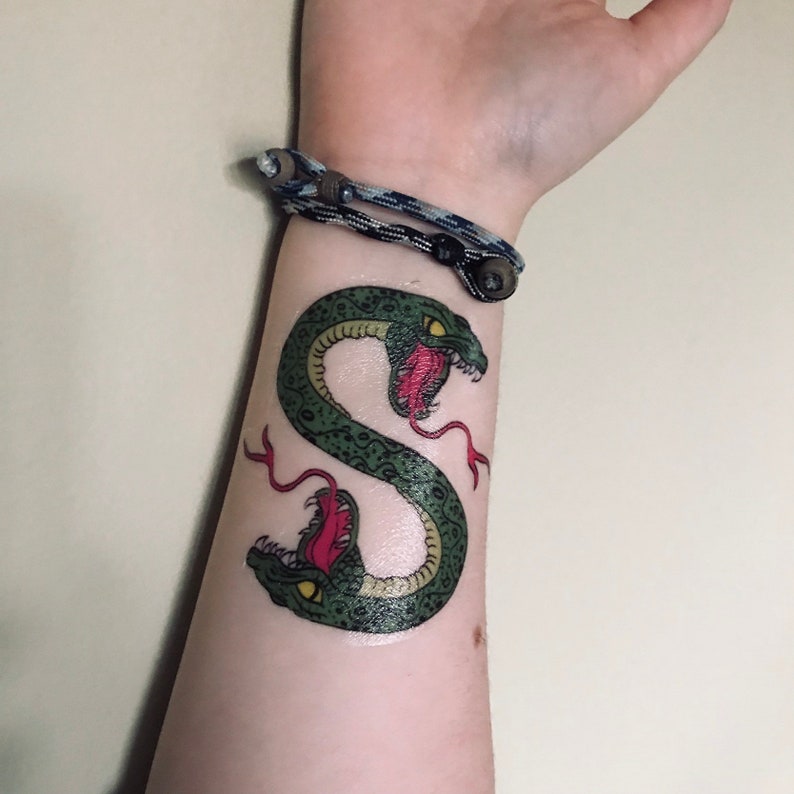 Southside Serpents Temporary Tattoo Riverdale Jughead Jones Etsy