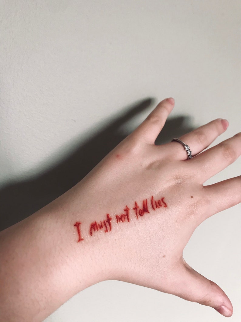 I Must Not Tell Lies Tattoo