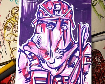 FPS Militär Charaktere INSPIRED Druck!  Seidenmatte Mini-Kunstdrucke