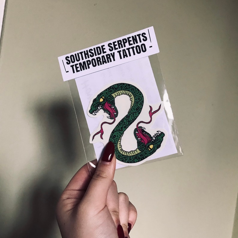 Southside Serpents Temporary Tattoo Riverdale Jughead Jones Etsy