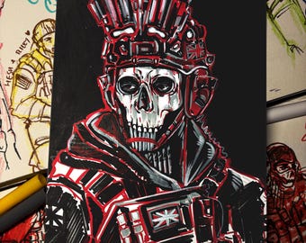 FPS Militär Charaktere INSPIRED Druck!  Seidenmatte Mini-Kunstdrucke