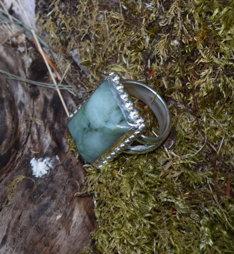 Eel River Botryoidal Jade Ring Etsy