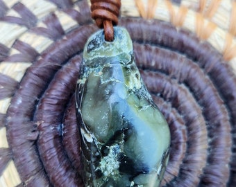 Big Sur botryoidal jade pendant