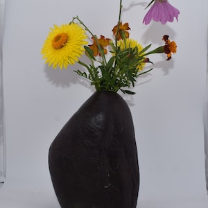 Natural stone vase