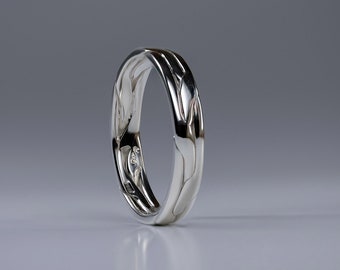 Celtic ring, a unique handcrafted Celtic Knot ring, hallmarked 925 sterling silver,  Irish Jewellery Design, Made in Dublin, Forged Ring