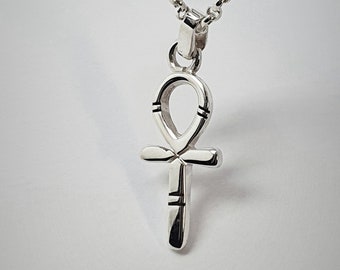 Ankh, Egyptian Talisman, solid 925 silver, handcrafted from Dublin, Talisman Jewelry, Ancient Wisdom, Spiritual Symbol, Irish Gift