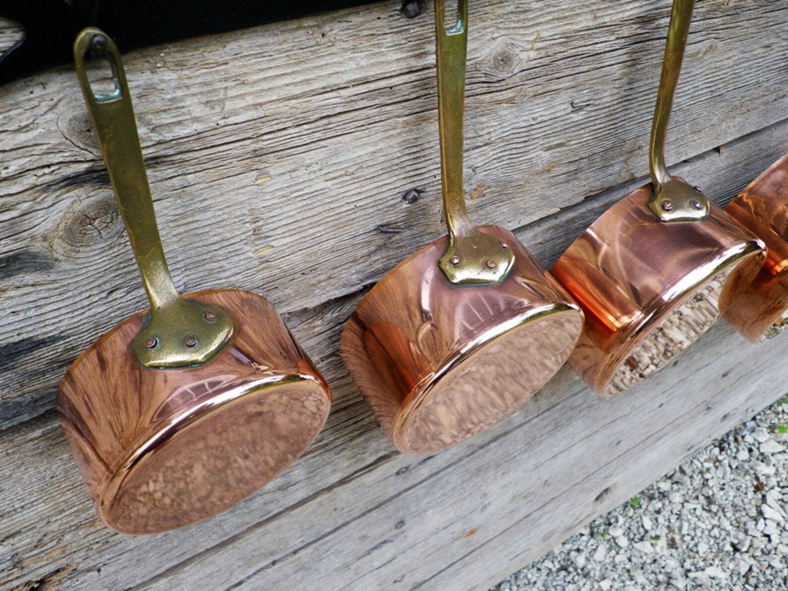 Batterie de 5 casseroles en cuivre Métaux Ouvrés Vesoul Etsy