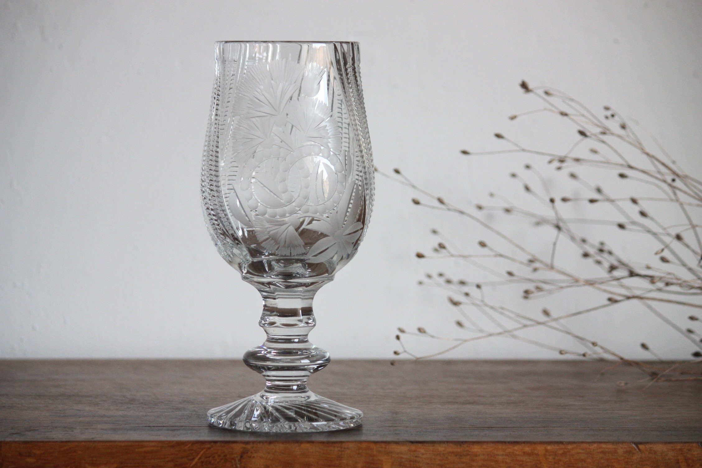 Vase en Cristal - Coupe à Bonbons 23.5 cm Drageoir -