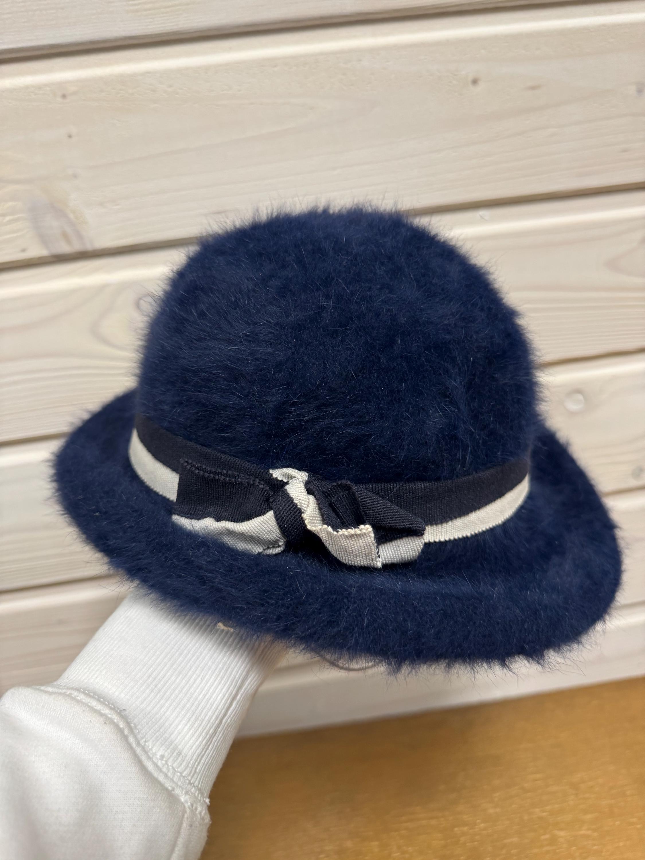 Vintage Angora Blend Cloche Hat Icy Blue Y2K Coquette Balletcore Women’s il_fullxfull.  main image 4