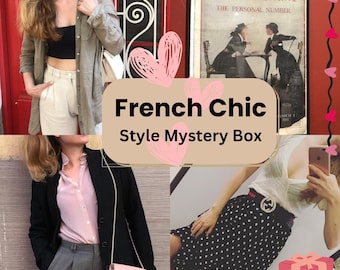 Styl FRENCH CHIC Estetyka Mystery Box Zestaw ubrań Usługa stylizacji Prezent od projektanta Dla niej Prezent dla siebie Styl osobisty Mystery Box Moda
