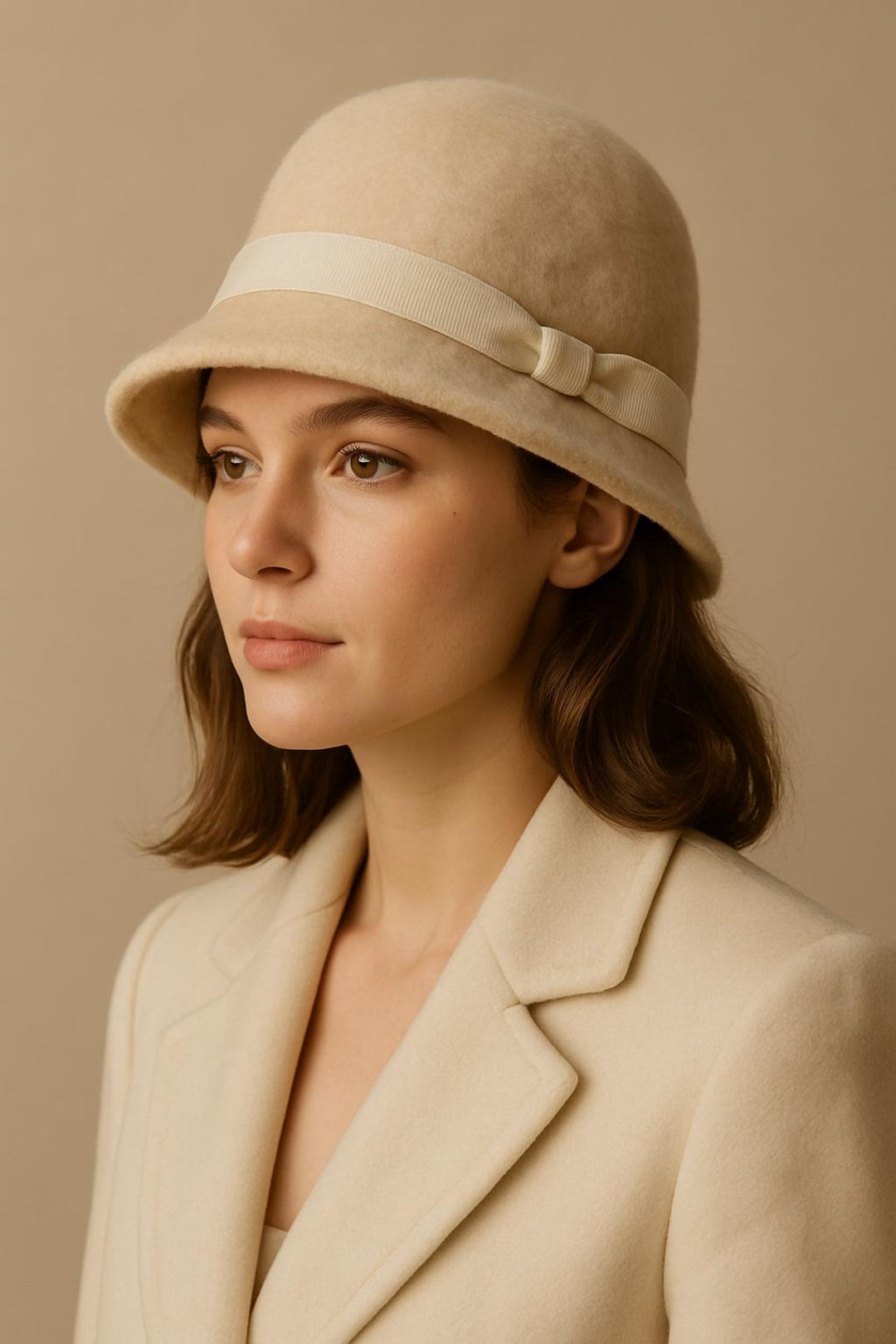 Vintage 70s Pierre Laulhère Angora Hat Elegant Vintage  display picture 2