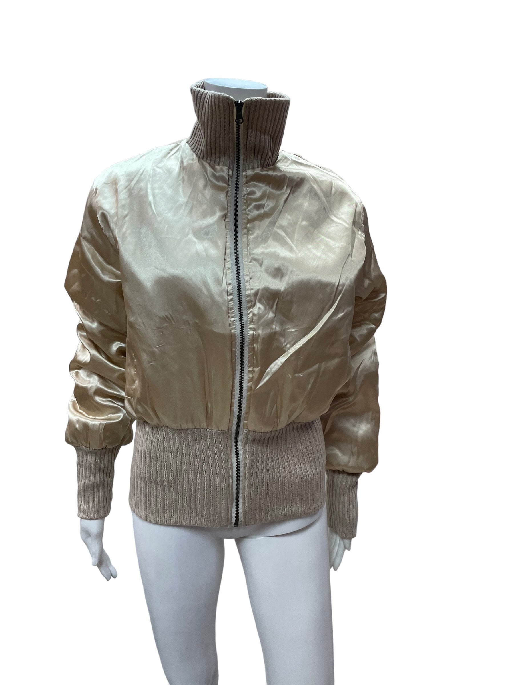 Y2K / 2000s Gold Glamorous Bomber Jacket, Gift for Her Y2K / 2000s Gold Glamorous Bomber Jacket, Gift for Her