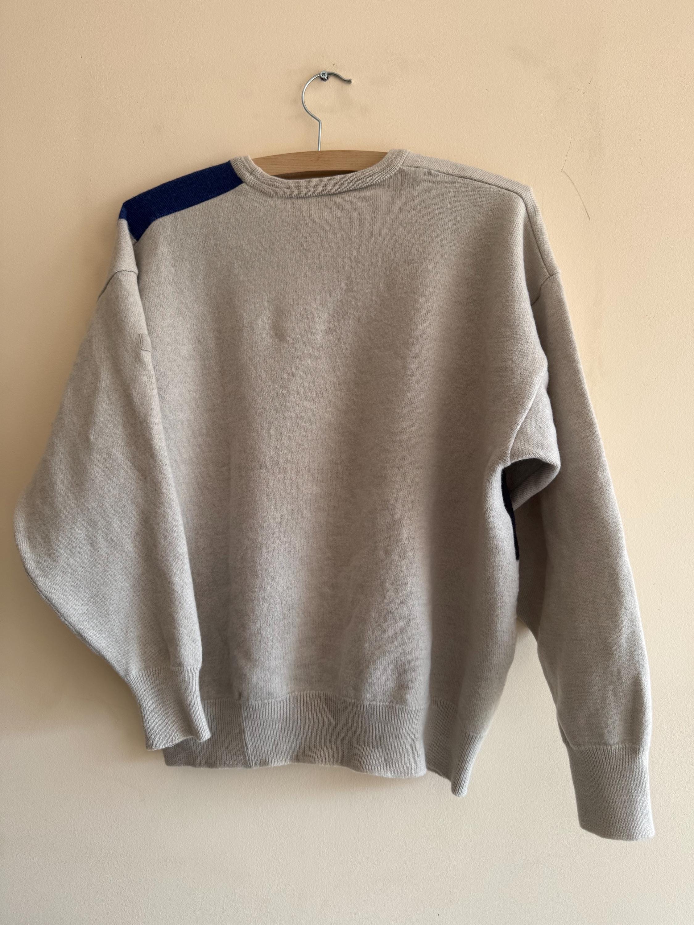 Vintage MARZ München Pure New Wool Sweater – 80s Geometric 