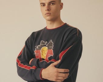 2006 FIFA World Cup Sweater, German Map Print, Cotton (unisex XXXL