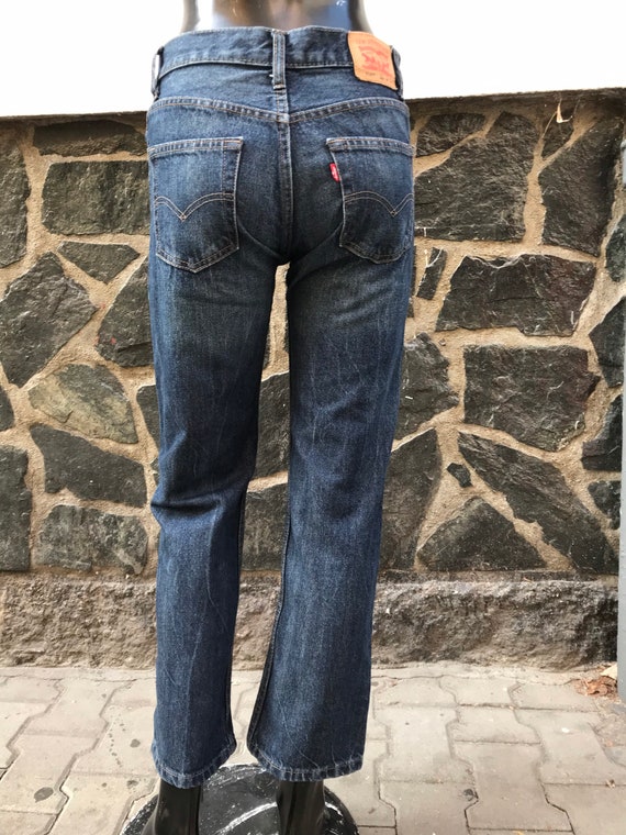 Levis 514 Jeans 27 Size Small Dark Wash Straight 00s Levis