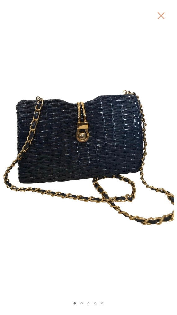 Vintage . Rattan shoulder bag