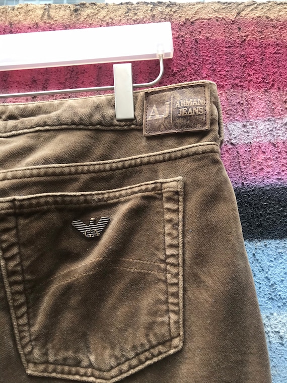 Vintage Armani Jeans Velvet Cotton Small Medium - Etsy