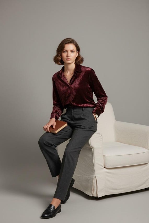 burgundy dress shirt black pants brown shoes Slim Fit Deep Wine Men's Suit: Vest, Jacket, Pants, Tie & and moves effortlessly with your body Black Blazer Suit Jacket Burgundy