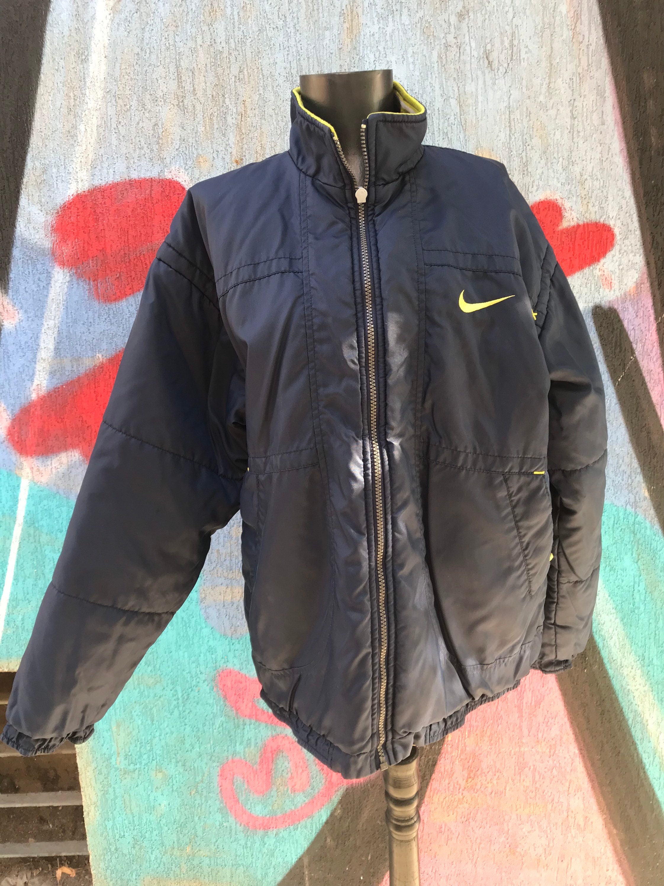 Nike Jacket Vintage Two Face Jacket , 90s Streetwear Active Nike Jacket Vintage Two Face Jacket , 90s Streetwear Active