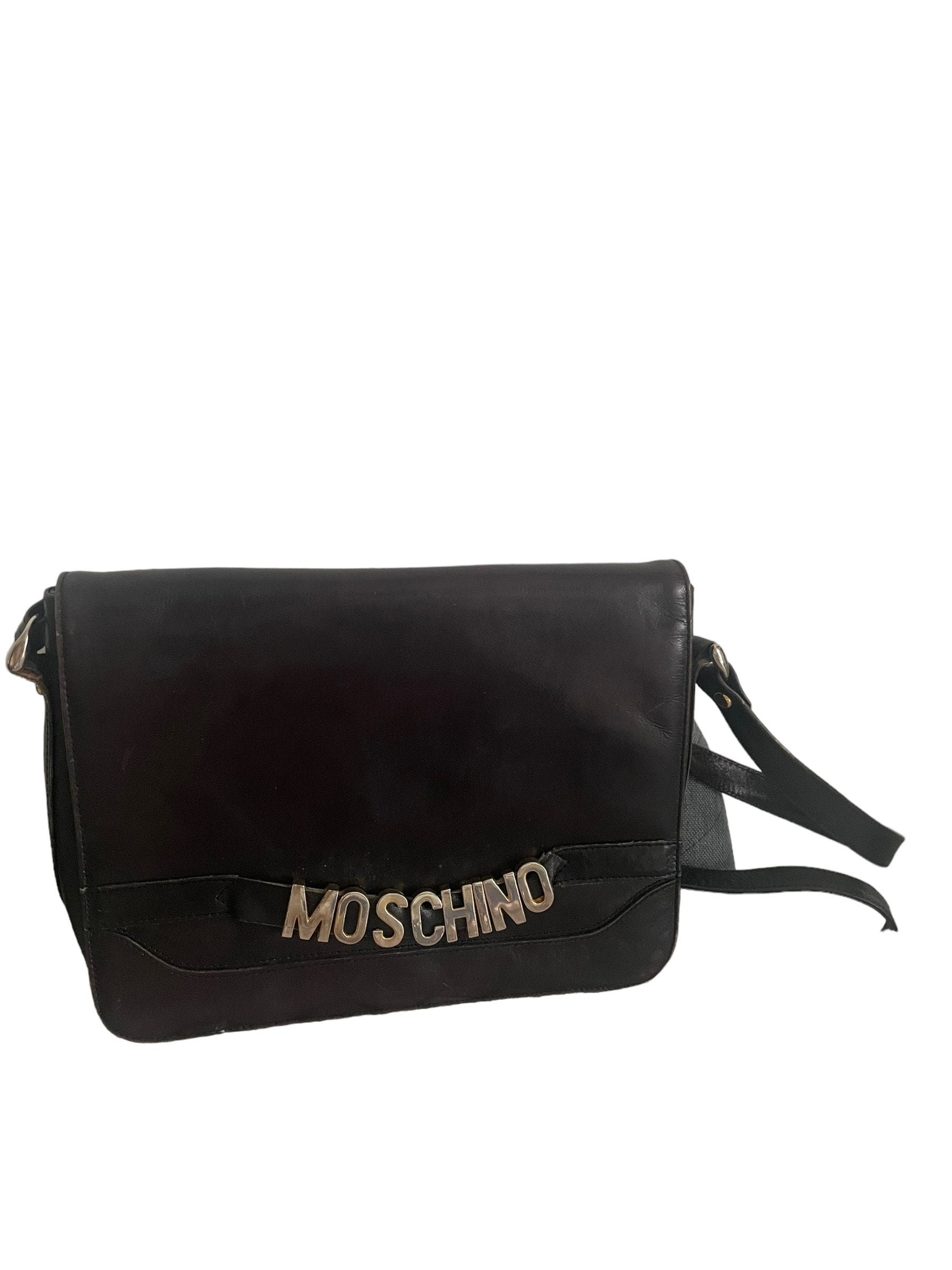 Moschino logo crossbody bag hotsell