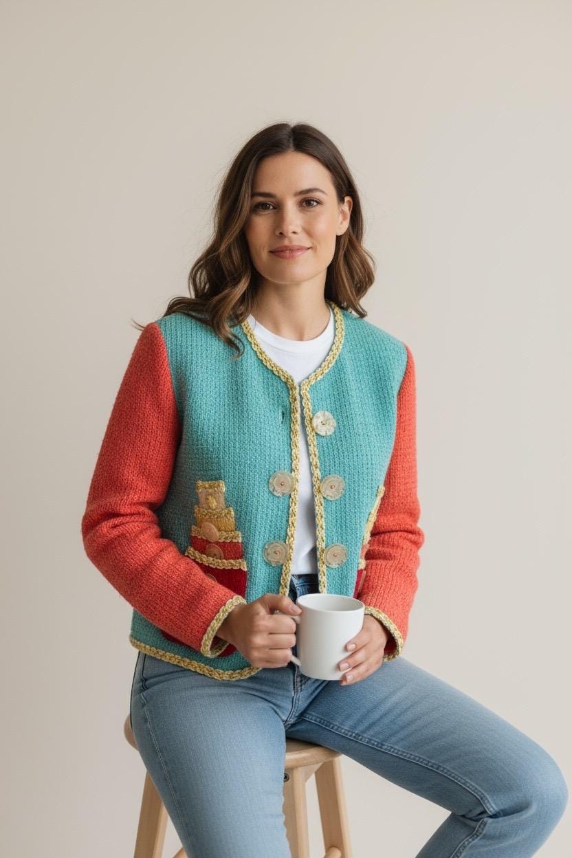 Iconic 90s Moschino Cheap and Chic the Cake Blazer XS / S Wool