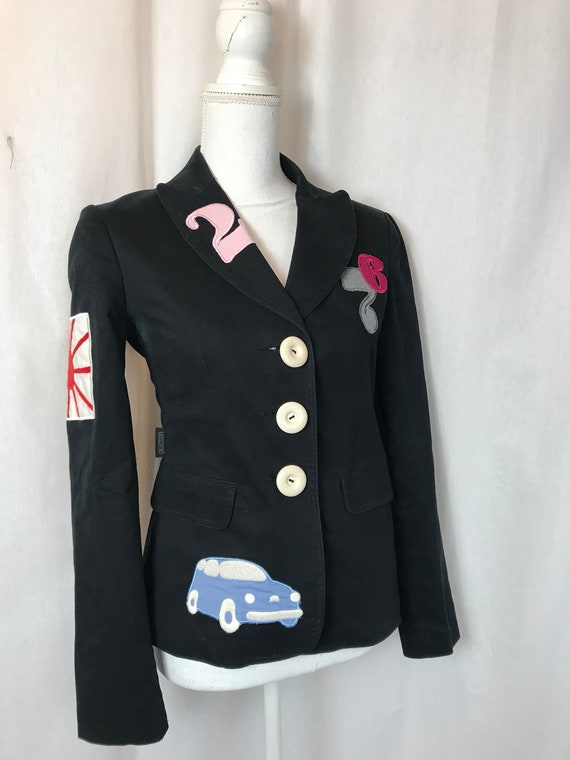 1990 RARE Moschino, Cheap & Chic cotton blazer / … - image 8