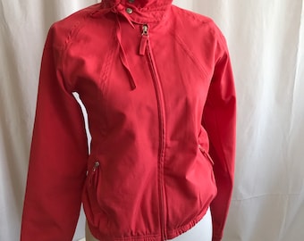 Chaqueta Fila vintage rosa, cortavientos, poliéster, talla S, pequeña