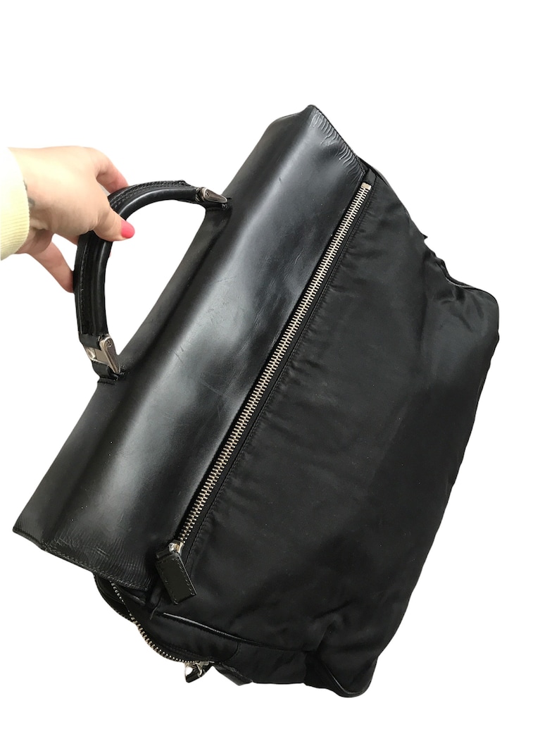 PRADA Vintage Messenger Bag , Prada Mens Documents Laptop Bag , Vegan