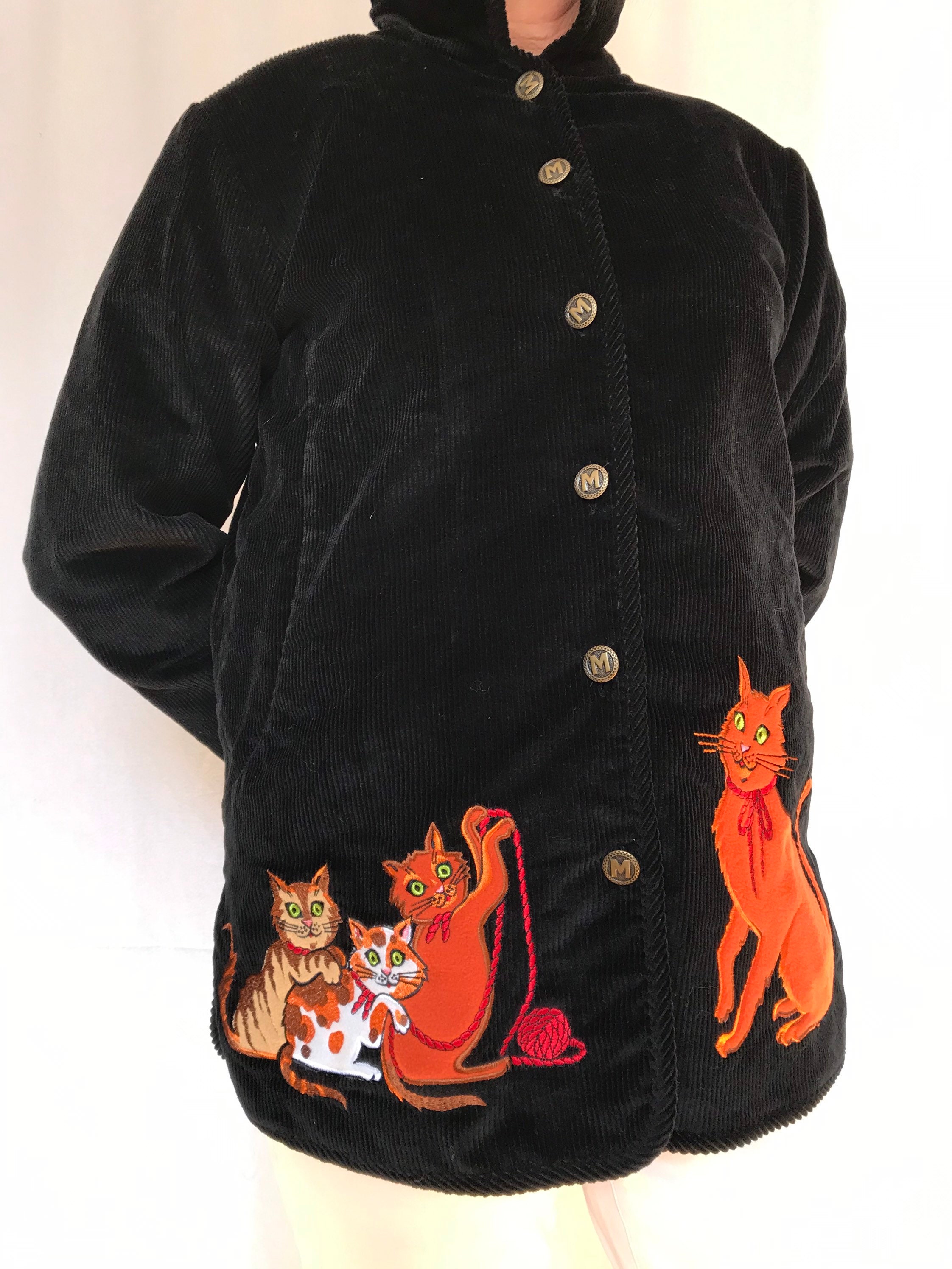 BOB MACKIE Jacket , Collectable Item , Cats Embroideries - Etsy
