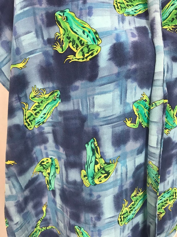 100 % silk scarf / frogs scarf / long silk scarf /