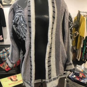 Cárdigan vintage oversize de mohair y lana, años 80