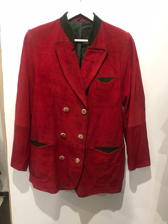 Leather blazer