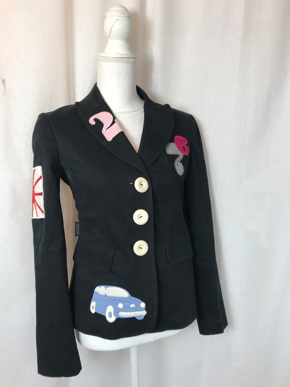 1990 RARE Moschino, Cheap & Chic cotton blazer / … - image 9