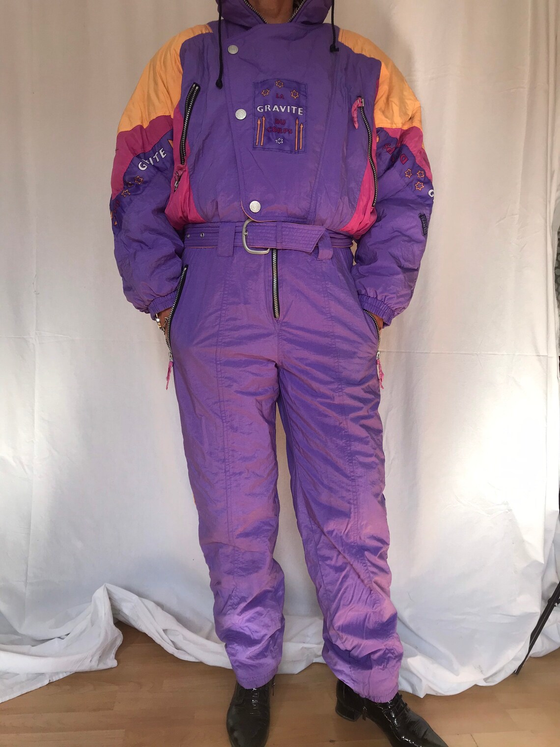 Vintage skiing jumpsuit european overall 1970 ski Etsy