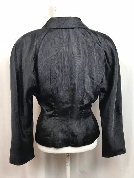 Karl Lagerfeld Rare 80s Black Velvet Collar and B… - image 4