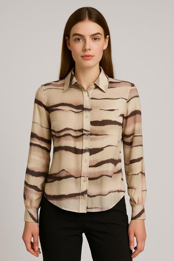 Moschino Cheap and Chic 90s Abstract Pattern Shirt - Etsy