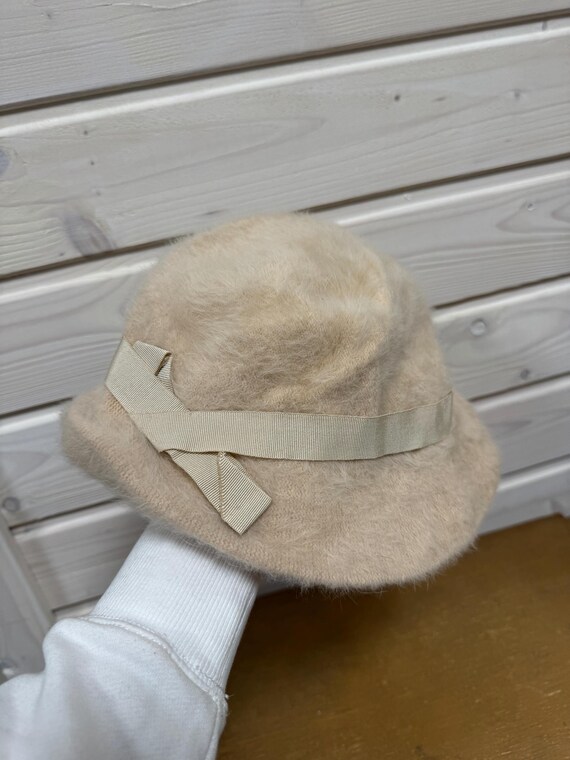 Vintage 70s Pierre Laulhère Angora Hat Elegant Vintage  display picture 1