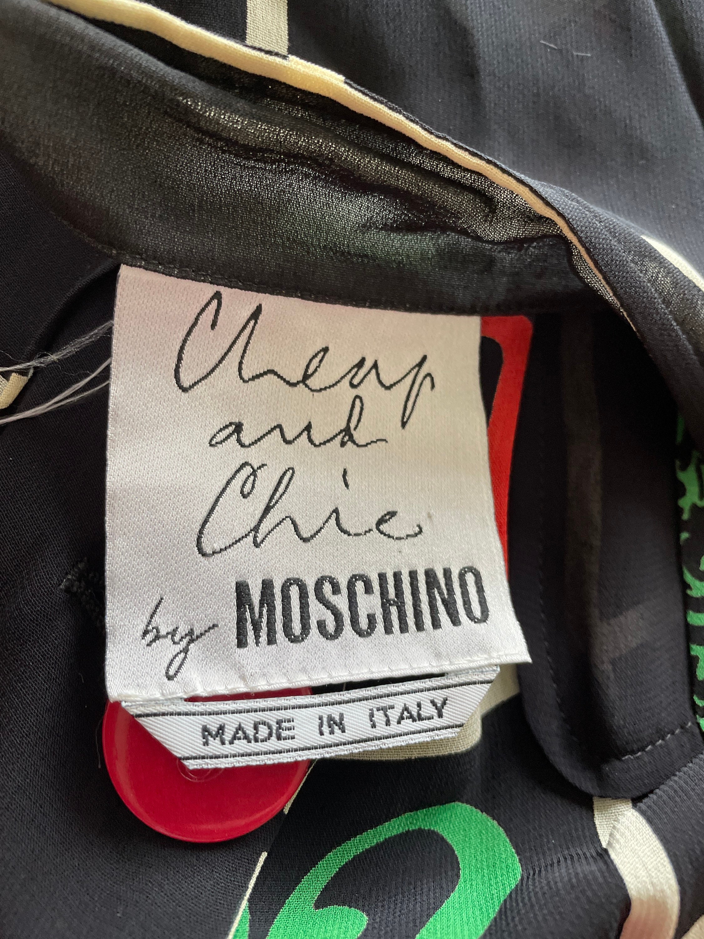 Rare 90s Moschino Cheap and Chic Poker Casino Chips Buttons