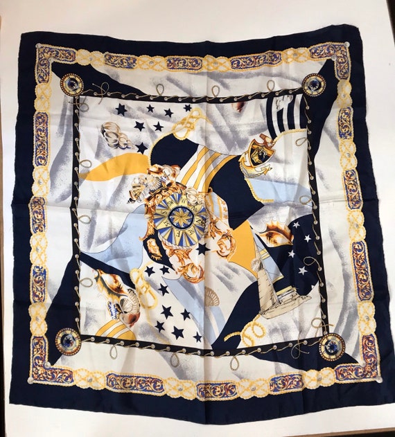 Vintage. Silk scarf / silk vintage scarf / handmad