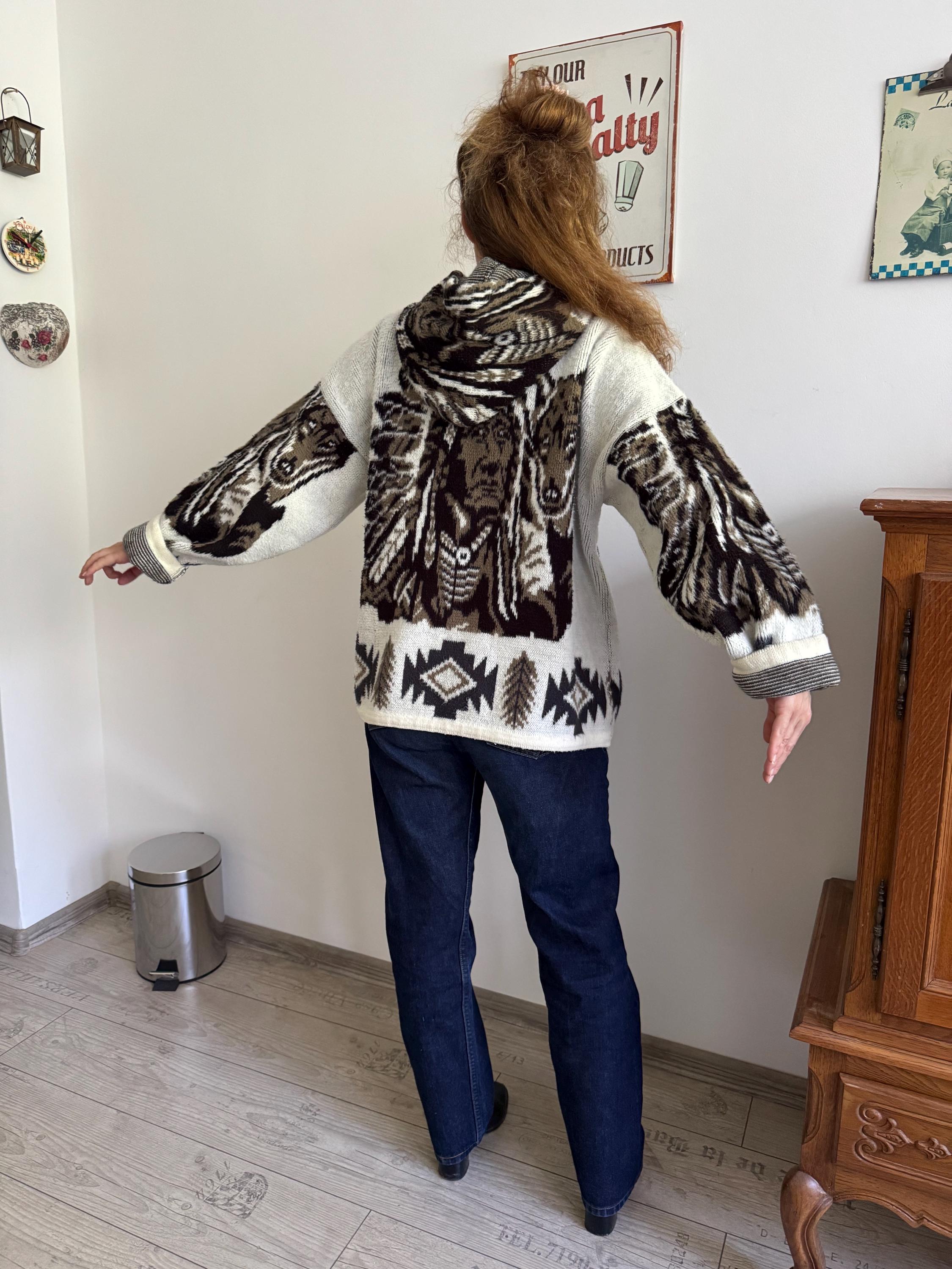 Rare 80s Vintage Wuayra Artesanías Alpaca Wool Hoodie – Made in 