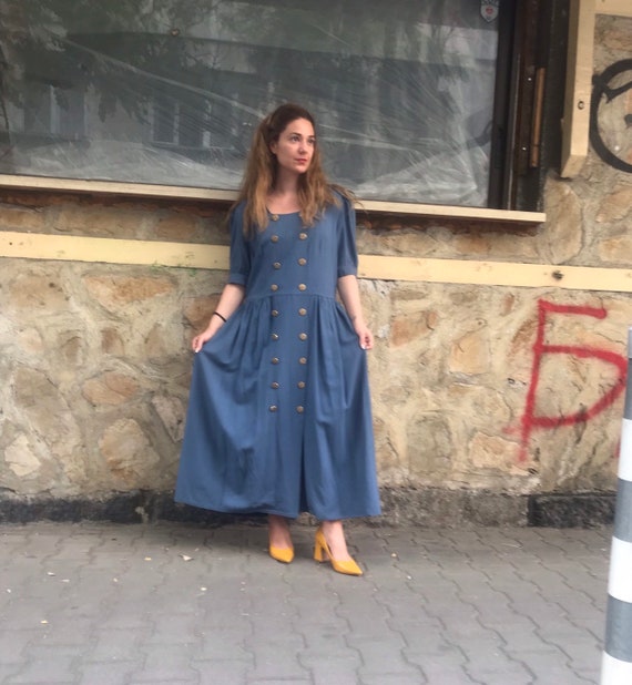 Vintage . Cotton maxi dress