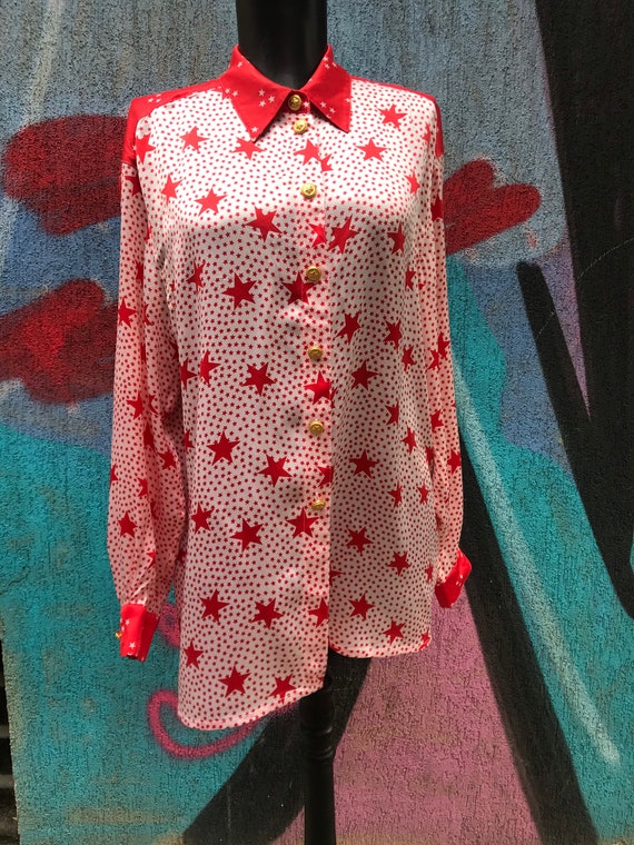 Escada vintage silk blouse