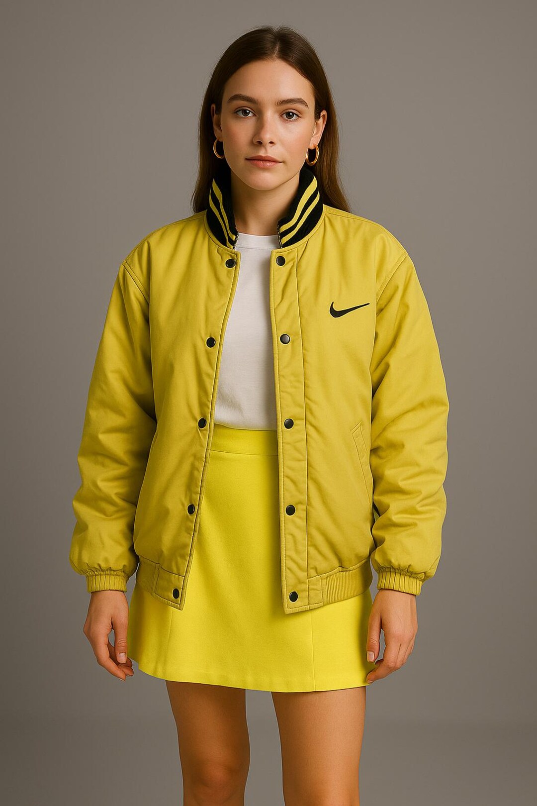 Nike Jacket Vintage Two Face Jacket , 90s Streetwear Active Wear